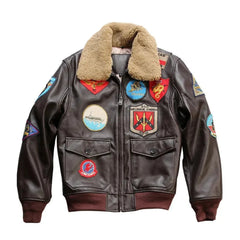 Men's Premium Genuine Leather Aviator Jacket