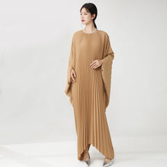 Luxury Designer Pleated Maxi Kaftan Dress