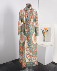 Luxury Pleated Longline Duster