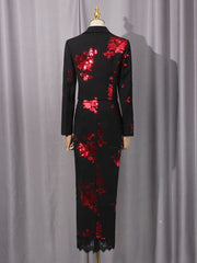 Luxe Formal Sequin Skirt & Blazer