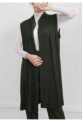 Truly Pleated Longline Vest & Trousers