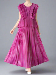 Japanese Plissé 2-Piece Skirt Set