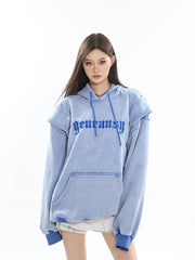 Effortlessly Embroidered Oversized Hoodie for Her