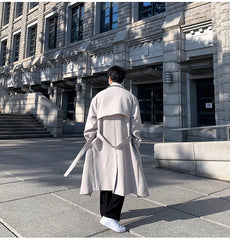 Luxe Men's Japanese Oversized Trench Coat