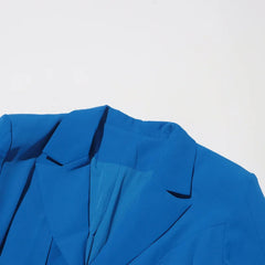Luxury Draped Scarf Blazer