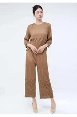 Petite Elegance Pleated 2-Piece