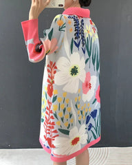 Luxury Pleated Tunic Dress