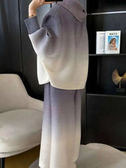 Elegant Pleated Formal 2-Piece
