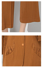 Luxury Micro-Pleated Pants Set