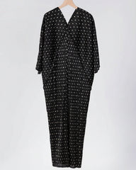 Micro-Dot Pleated Dress