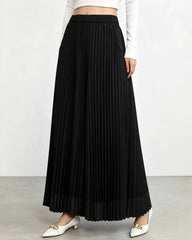 Signature Plissé Wide-Leg Trousers