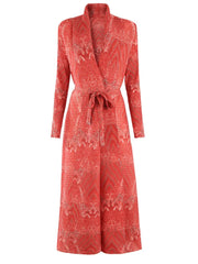 Luxury Plissé Stretchy Long Coat
