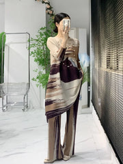 Luxury Plissé Tunic & Wide-Leg Pant