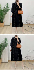 Luxury Plissé Oversized Dress