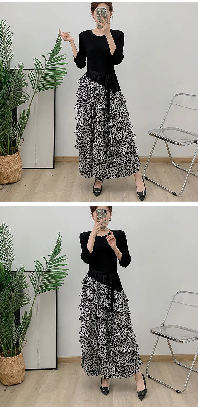 Japan Ruffle Knit Japanese Pleated Plissé Ruffle Dress – HEYFANCYSTYLE
