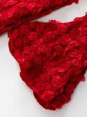 Luxury Floral Textured Lace Dress