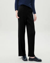 Premium Plissé Wide-Leg Trousers