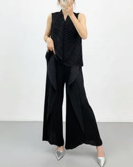 Luxury Plisse Pants Set