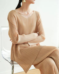 Dressy Sculptural Pleated Top