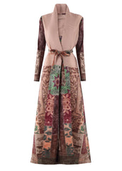 Luxury Plissé Stretchy Long Coat