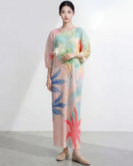 Luxury Plissé Caftan Dress