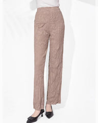Luxury Pleated Crinkled Trousers