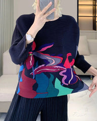 Luxury Travel Wear Plissé Top