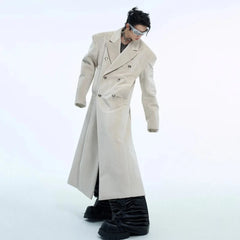 Men's Luxury Long Woolen Overcoat