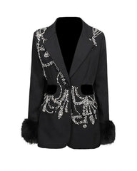 Couture Crystal Blazer Jacket