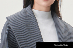 Premium Pleated & Quilted Coat