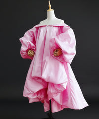 Luxury Puff-Sleeve Evening Cloak
