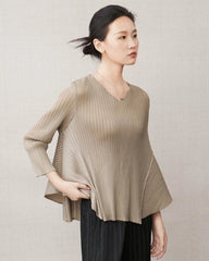 Luxe Pleated Asymmetric Top