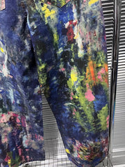 Women's Paint Splatter Wide-Leg Jeans