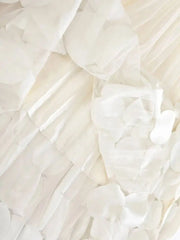 Luxury Petal Appliqué Tulle Skirt