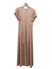 Luxe Plisse Glam Sleeve Dress