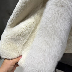 Luxury Fox Fur Long Coat
