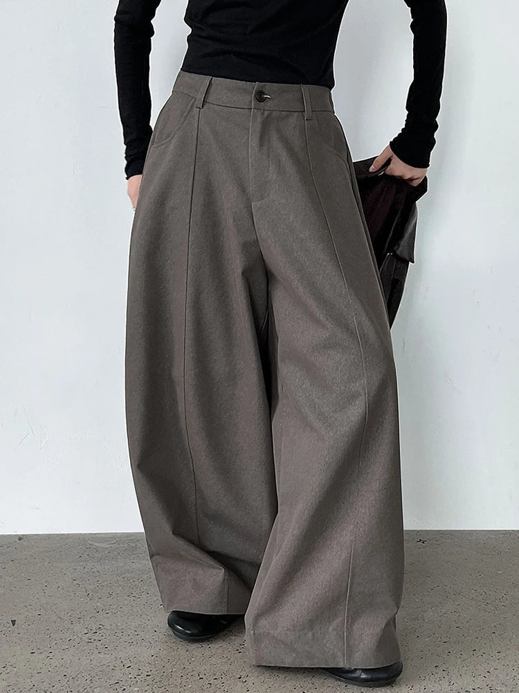 Luxury Statement Wide-Leg Pants