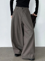 Luxury Statement Wide-Leg Pants
