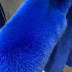 Women’s Blue Fox Fur Coat