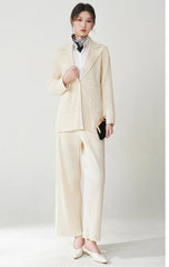 Luxury Plissé Blazer & Trousers