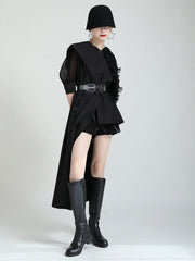 Avant-Garde Ruffle Sleeve Blouse