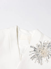 Luxury Pearl & Sequin Blazer
