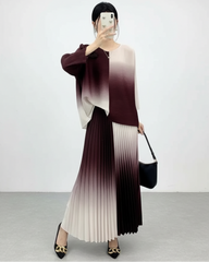 Pleated Couture Skirt Set