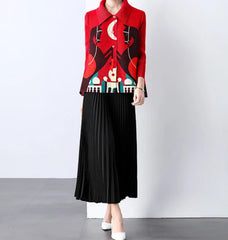 Luxury Wrinkle-Free Pleated Blouse