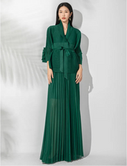 Luxury Formal Pleated 2-Piece