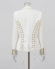 Luxury Laced-Up Back Blazer