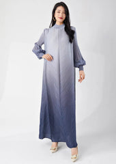 Luxury Ombré Pleated Dress