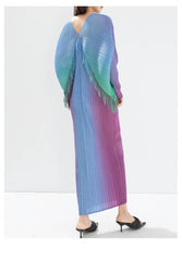 Truly Pleated Batwing Midi Dress