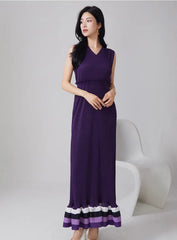 Luxury Pleats Dress & Shawl Set