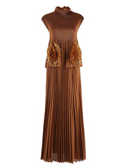 Modest Pleated Skirt Set